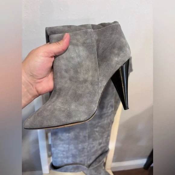 IRO Groove Boots Elegant Gray Over-the-Knee Boots size 39 - Picture 8 of 13
